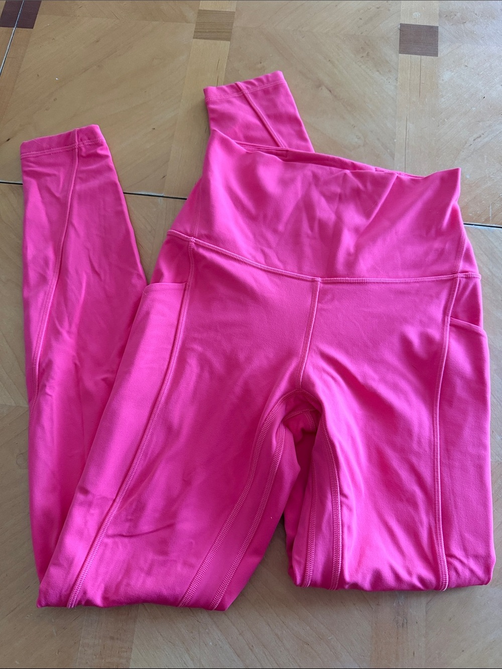 lululemon athletica Bright Pink High-Waist Leggings
